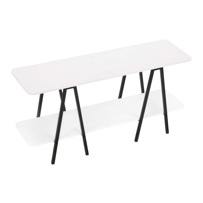 Celine Contemporary Modern 47\" Console Table in White 