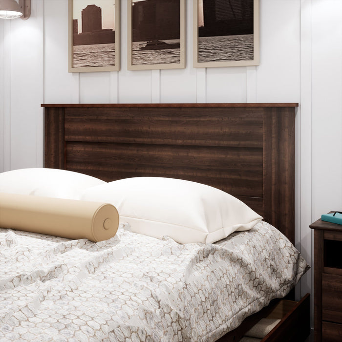 Queen Flat Panel Headboard - Espresso