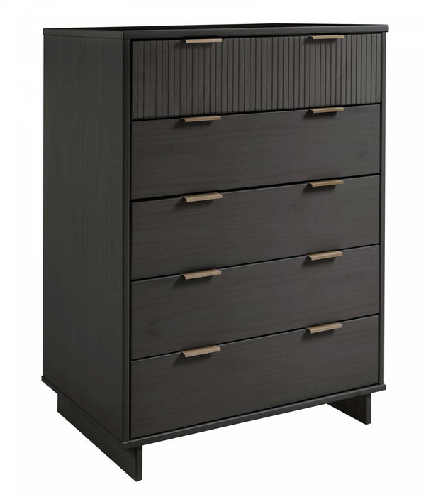 Granville Modern 2-Piece Dresser Set in Charcoal Gray 