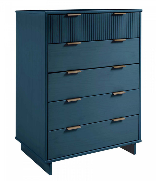 Granville Modern 2-Piece Dresser Set in Midnight Blue 