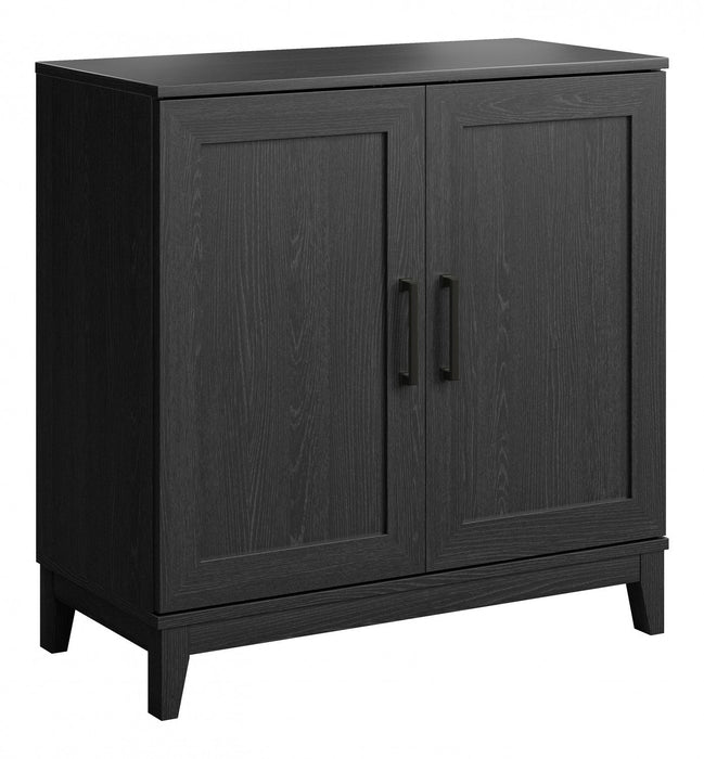 Modulr 1 Adjustable Shelf Accent Cabinet - Black Oak 