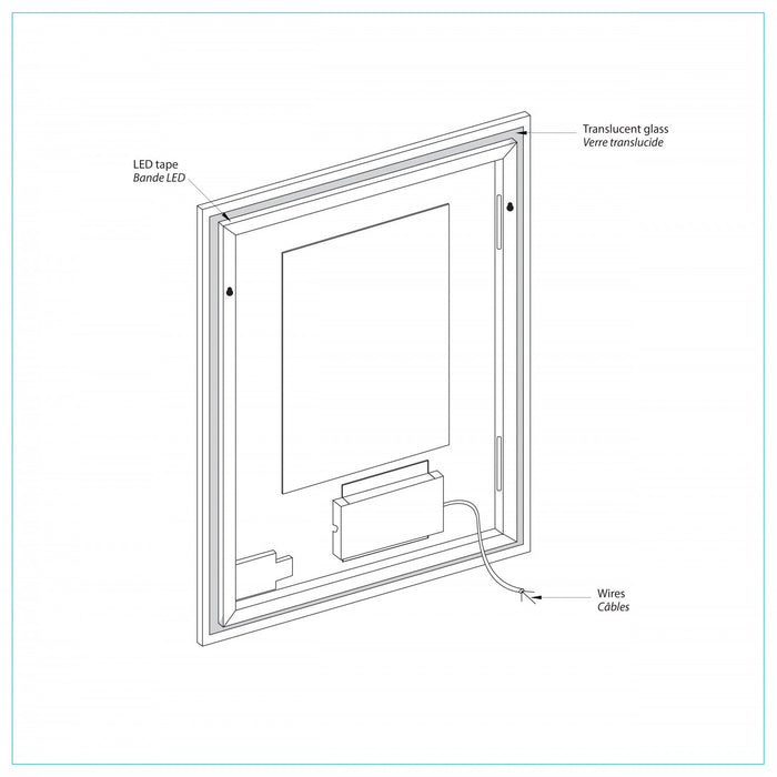 Frielle Silver 42\" Mirror