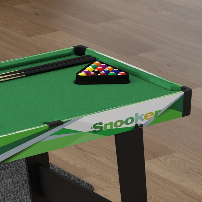 Soozier 41\" Folding Pool Table Set With Cues, Balls, Chalk, Triangle, Brush