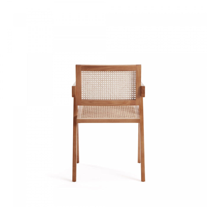 Hamlet Industry Chic Wood Armchair in Natural - Set of 2 Dining Chair 