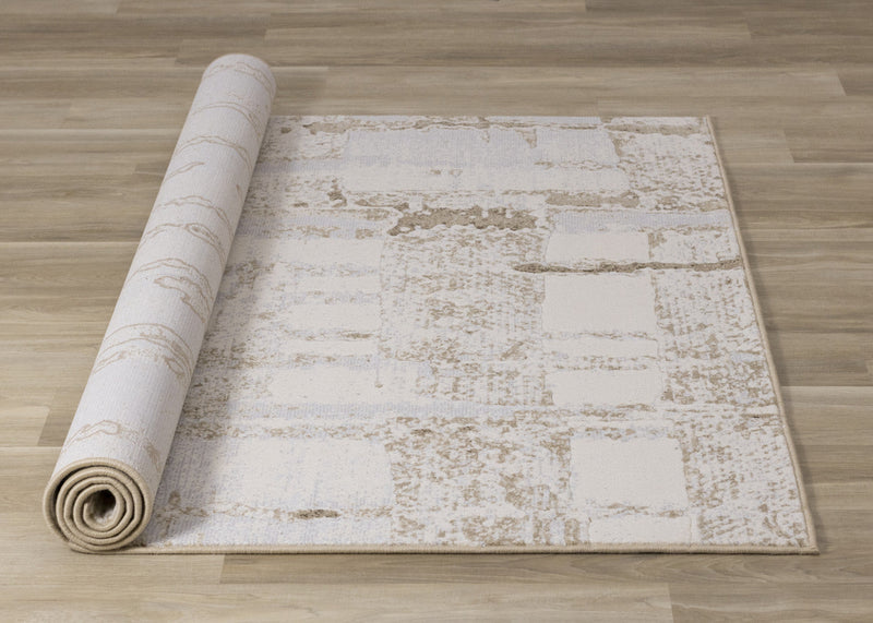 Isabelle Distressed Cream Area Rug - 7'10\" x 10'10\"