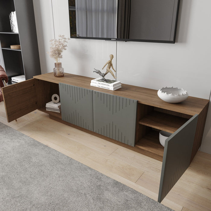 Nordika Riva 72\" TV Stand - Walnut