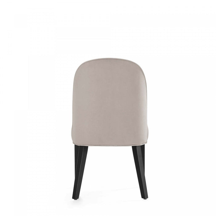 Hillman Modern Wood Upholstered Dining Chair in Light Gray - Set of 4 