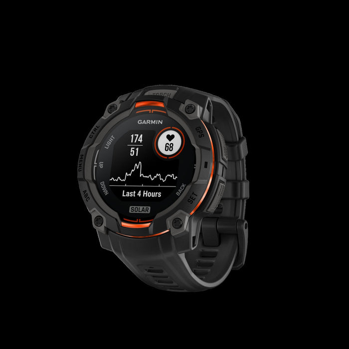 Garmin Instinct 3 Gps Smartwatch 45 Mm - Rugged Military Spec 810, Solar, Compass, Barometric Altime