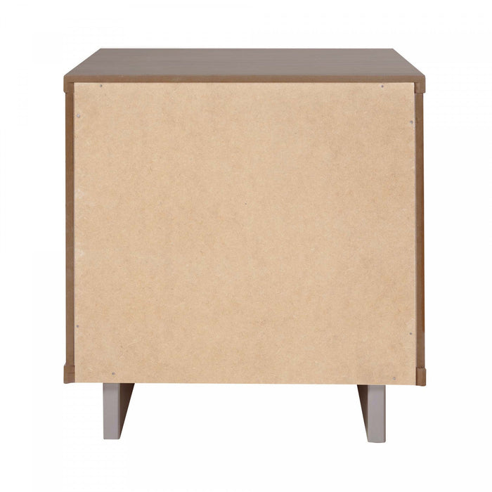 Granville Modern 18\" Nightstand in Light Gray (1-Drawer) - Set of 2 