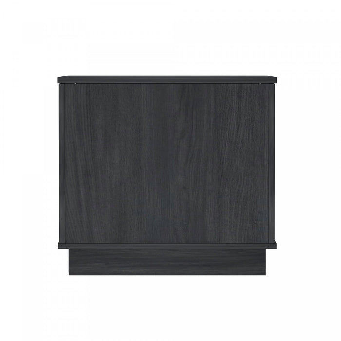 Horizon Modern 22\" Nightstand in Charcoal Gray (2-Drawer) - Set of 2 