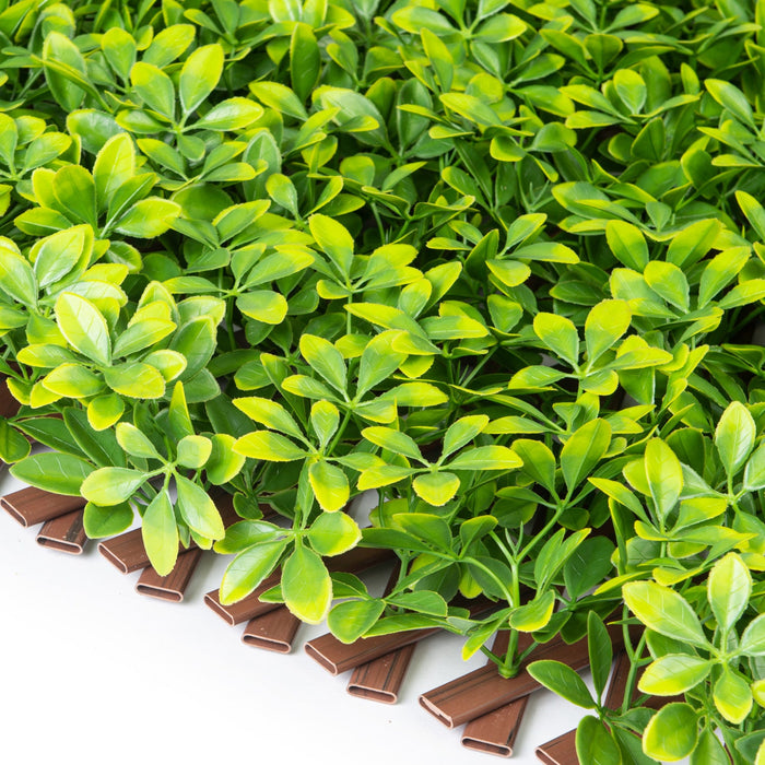 PVC Expandable Trellis 36\"x 72\" Schefflera Leaves 