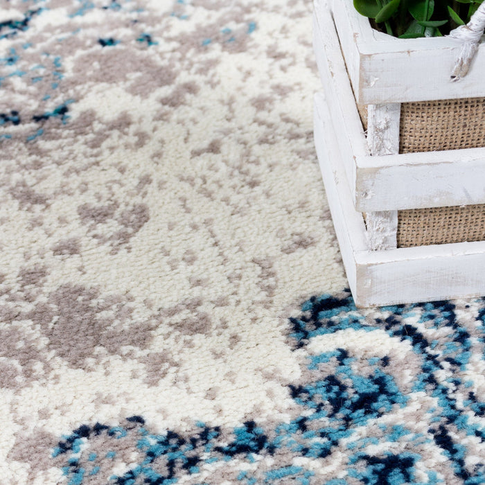 Sav Silver 3x5 Area Rug