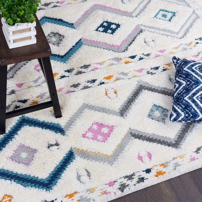Lola Chevron 3x5 Area Rug