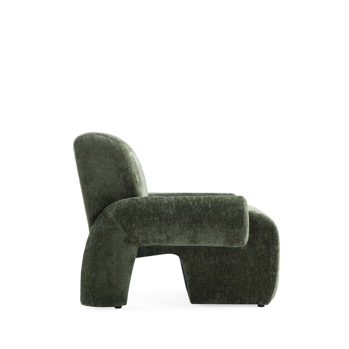 Verandah Mid-Century Modern 3-Piece Sofa Set in Olive Green 