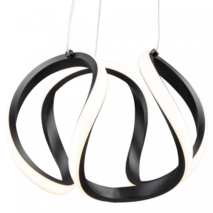 Mira 18 W LED Pendant Black 