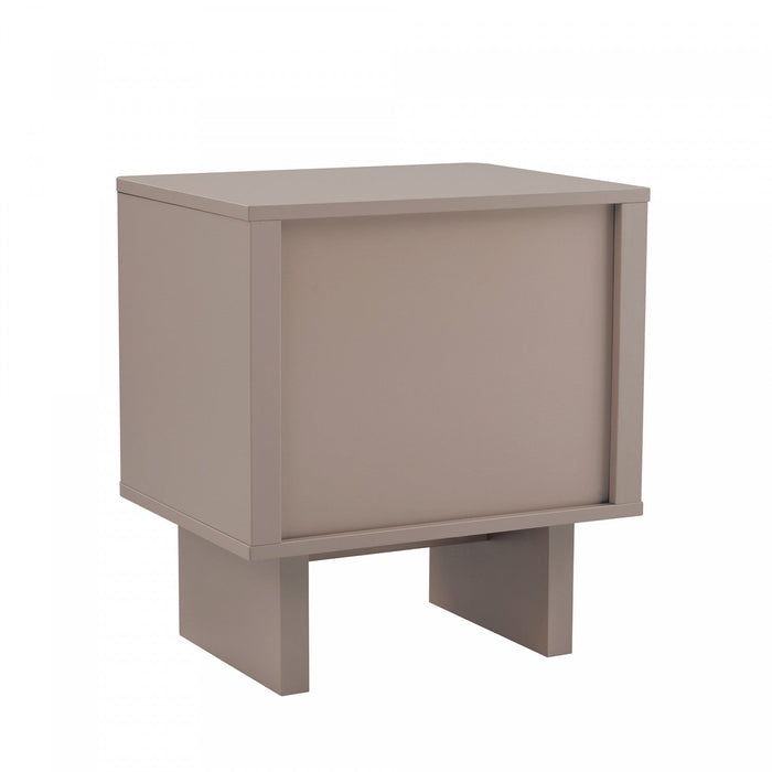 Ella Modern 20\" Nightstand in Mocha (1-Drawer) 