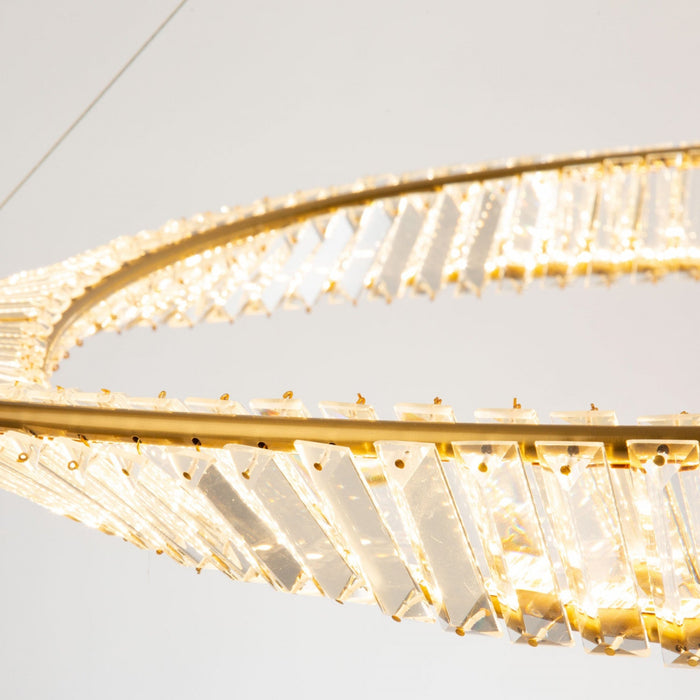 Stella 60 W LED Brushed Brass Pendant 