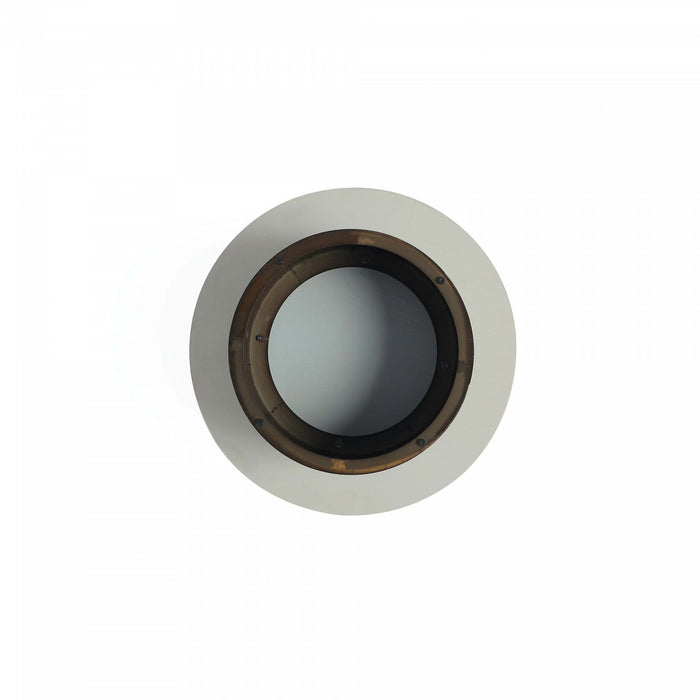 Alondra Modern Glam Sintered Stone Top Coffee Table in Black 