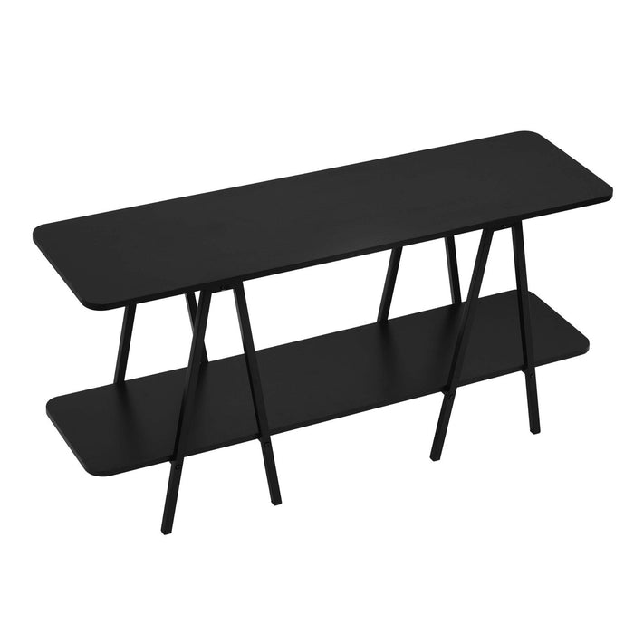 Celine Contemporary Modern 47\" Console Table in Black 