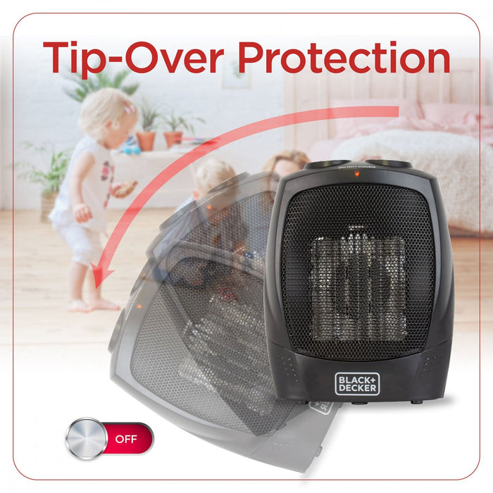 Black+Decker 9.2\" Mini Portable Heater 