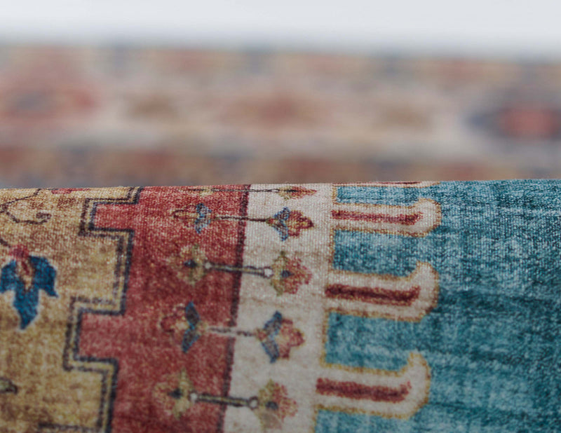 Tracy Traditional 8'0\" x 10'0\" Area Rug in Blue Indoor Area Rug 