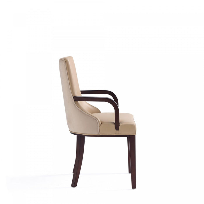Shubert Modern 8-Piece Dining Chair Set in Tan 