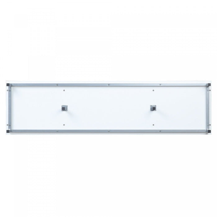 Brighton Modern 2-Piece Electric Fireplace in Black and White 