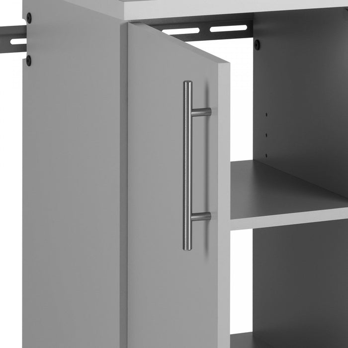 Hangups 108-inch 3-piece Garage Storage Cabinet Set E - Light Gray 