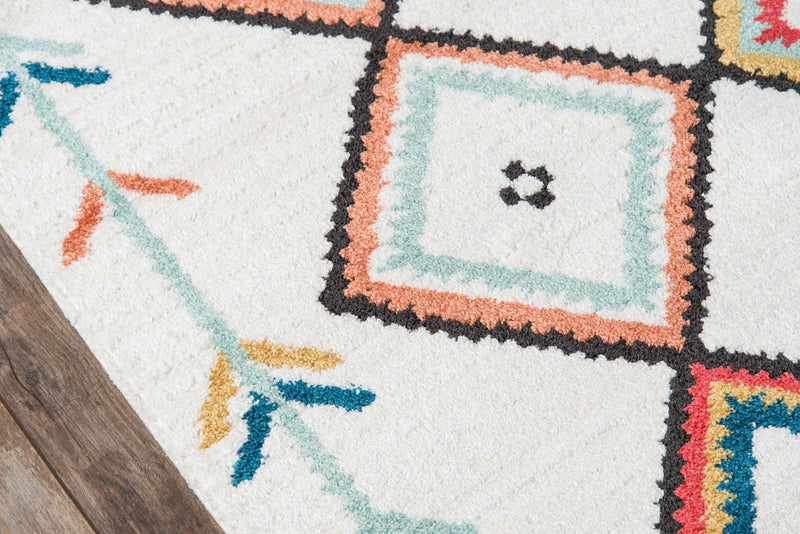 Vivi Contemporary 9'10\" x Area Rug in Multi Indoor Area Rug 