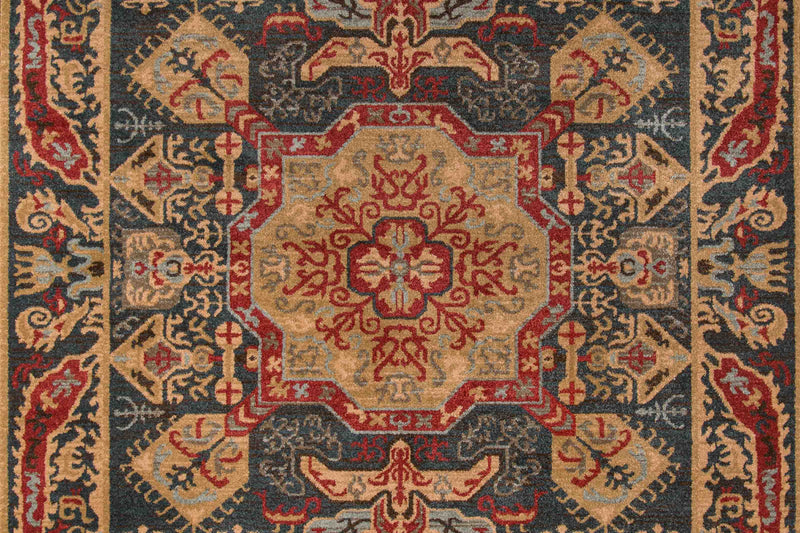 Sofia Traditional 2'3\" x 7'6\" Runner Rug in Blue Indoor Area Rug 