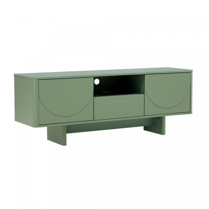 Ella Modern 59\" TV Stand in Sage Green 