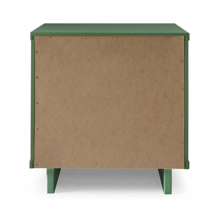 Granville Modern 18\" Nightstand in Sage Green (2-Drawer) - Set of 2 
