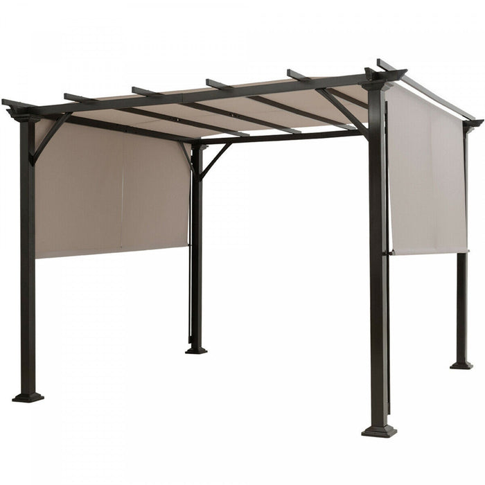 10' X 10' Pergola Kit Metal Frame Gazebo &canopy Cover Patio Furniture Shelter