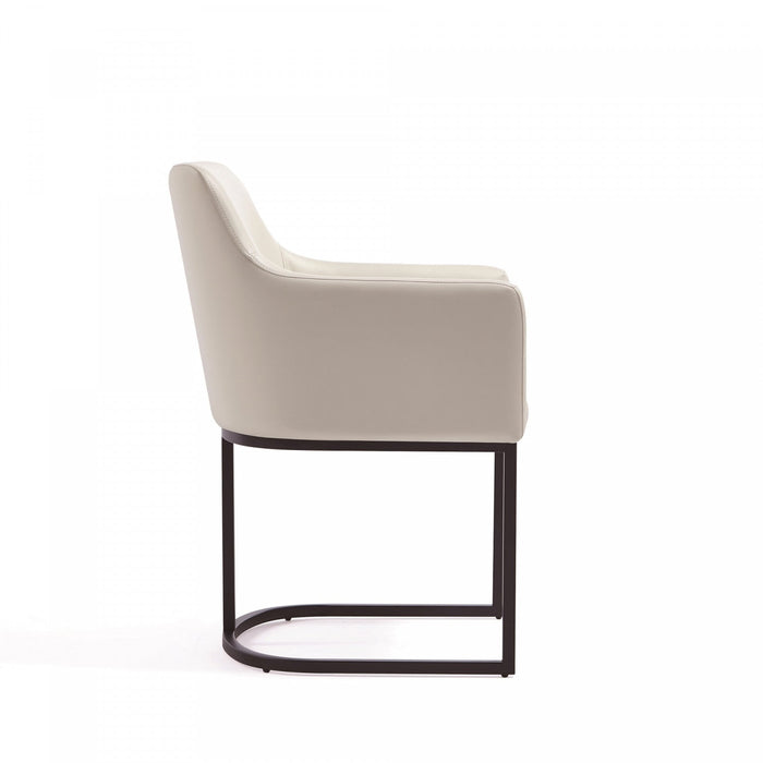 Serena Modern 8-Piece Dining Set in Ivory Dining Chair 