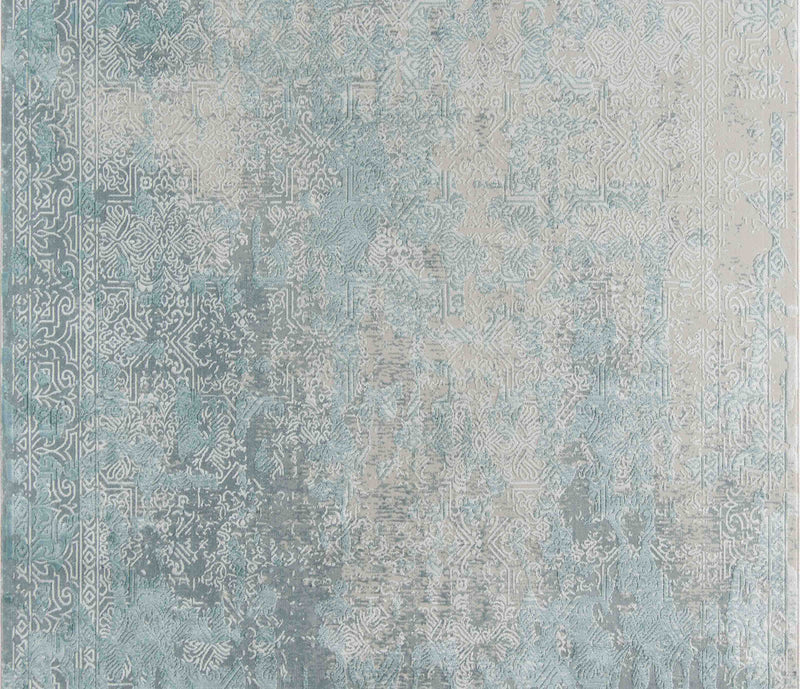Elysia Traditional 7'9\" x Area Rug in Blue Indoor Area Rug 