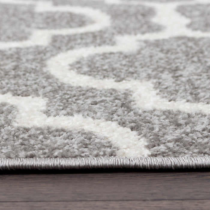 Lav Lat Grey 3x5 Area Rug