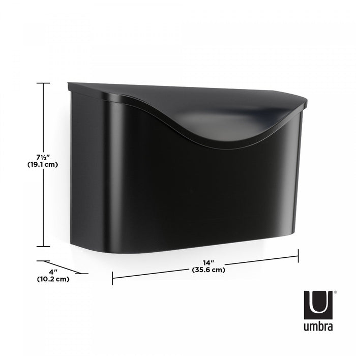Umbra Steel Postino Outdoor Mailbox - Black