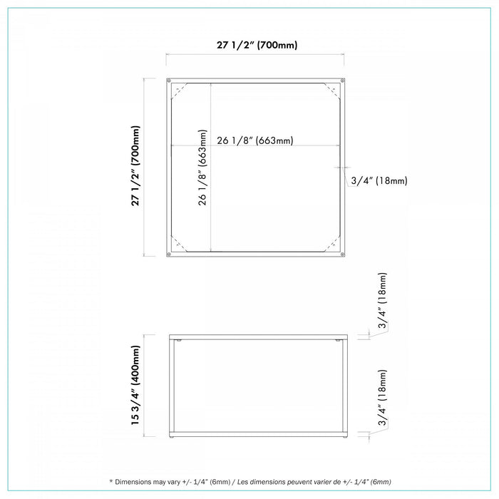 Muse Square Table Marble Top 