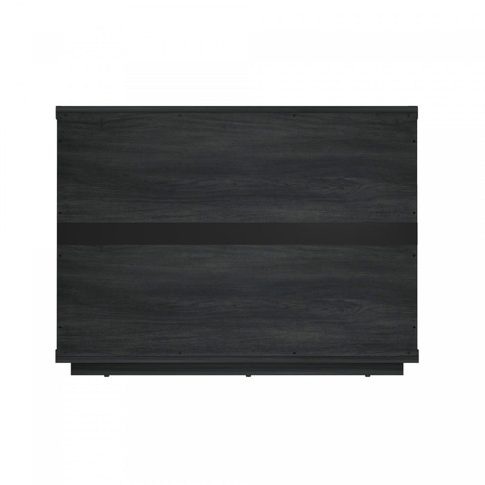 Evelyn Modern 32\" Nightstand in Charcoal Gray (3-Drawer) 