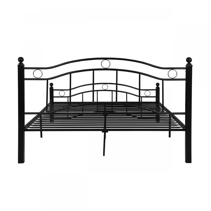 Jackson Metal Bed Frame With Underbed Storage,black King Bed 