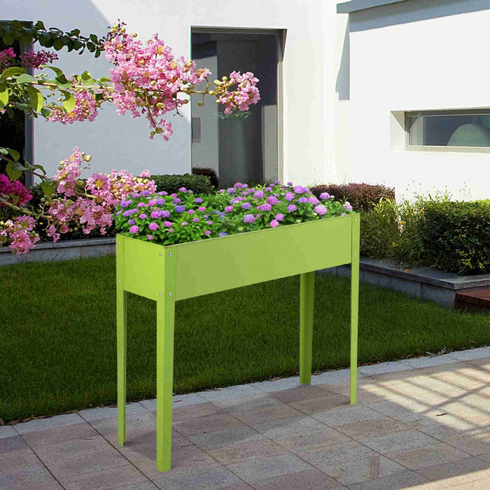 Costway 40"x12" Outdoor Elevated Garden Plant Stand Raised Tall Flower Bed
