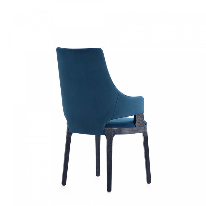 Kara Modern 8-Piece Dining Chair Set in Blue 