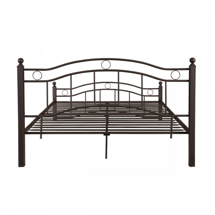 Jackson Metal Bed Frame With Underbed Storage,copper King Bed 