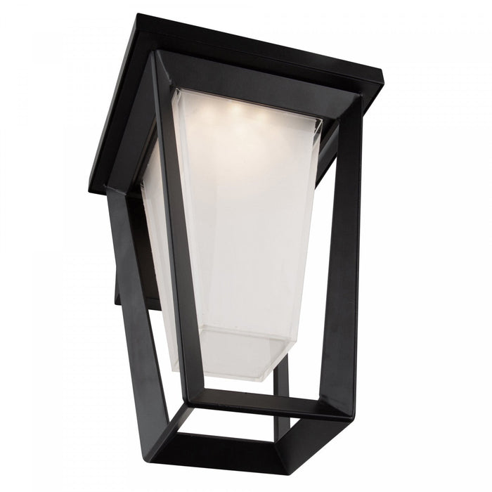 Waterbury Black 15 W LED Outdoor Wall Light 