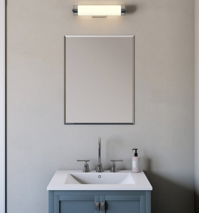 Dovetail 22 Inch Frameless Rectangular Mirror In Chrome 