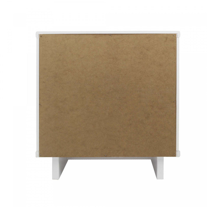 Granville Modern 18\" Nightstand in White (2-Drawer) - Set of 2 