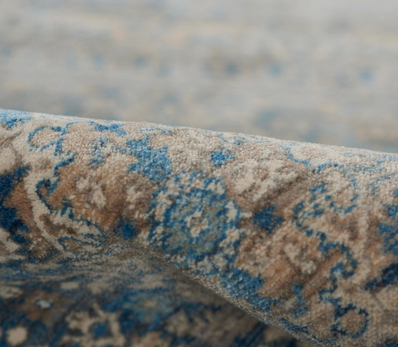 Ariana Traditional 2'6\" x 8'0\" Runner Rug in Blue Indoor Area Rug 