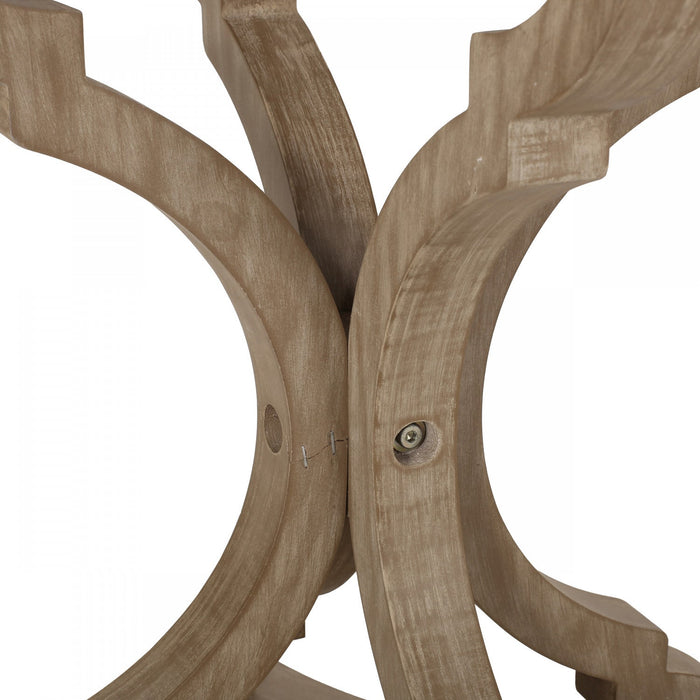 Jason Traditional Square Side Table With Shelf, Driftwood 
