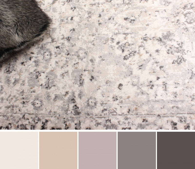 Mira Grey Rug 2'8\" x 8'2\" 