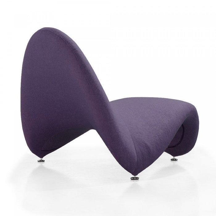 MoMa Modern 1-Piece Accent Chair in Purple, Teal and Yellow 